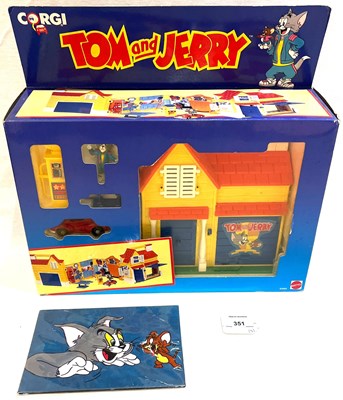 Lot 351 - Selection of Mattel Corgi Tom and Jerry Die-cast figures, vehicles and playset