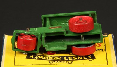 Lot 1 - Matchbox Regular Wheels 1a Aveling Barford Diesel Road Roller Stannard Code 2 IN TYPE A MOKO SCRIPT BOX