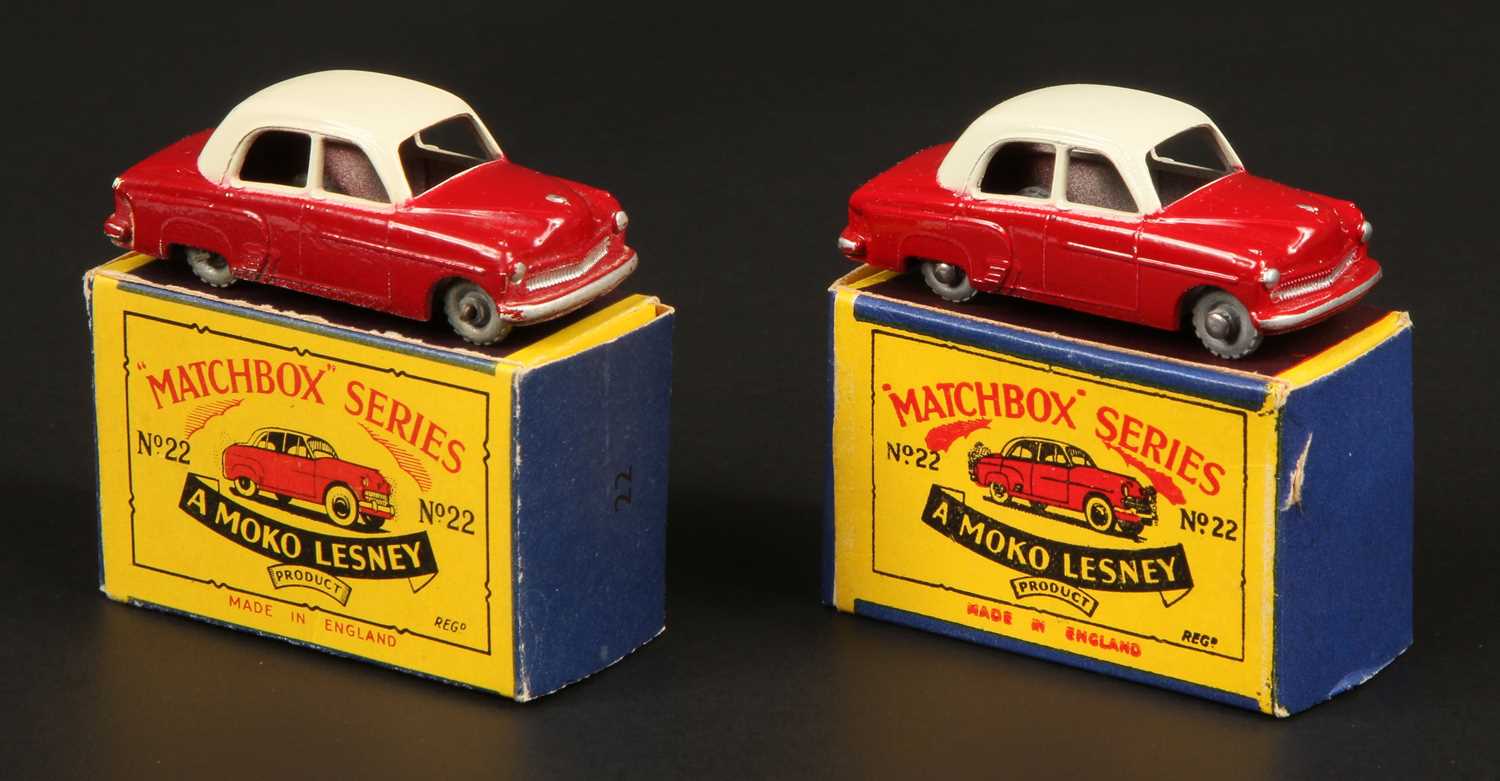 Lot 80 - Matchbox Regular Wheels 2 x 22a Vauxhall Cresta Stannard Code 1 + Code 2