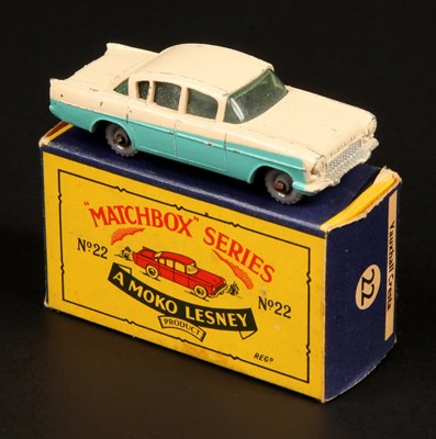 Lot 84 - Matchbox Regular Wheels 22b Vauxhall Cresta PA - UNLISTED STANNARD CODE - RARE 2-TONE PALE PINK & TURQUOISE BODY WITH CRIMPED AXLES