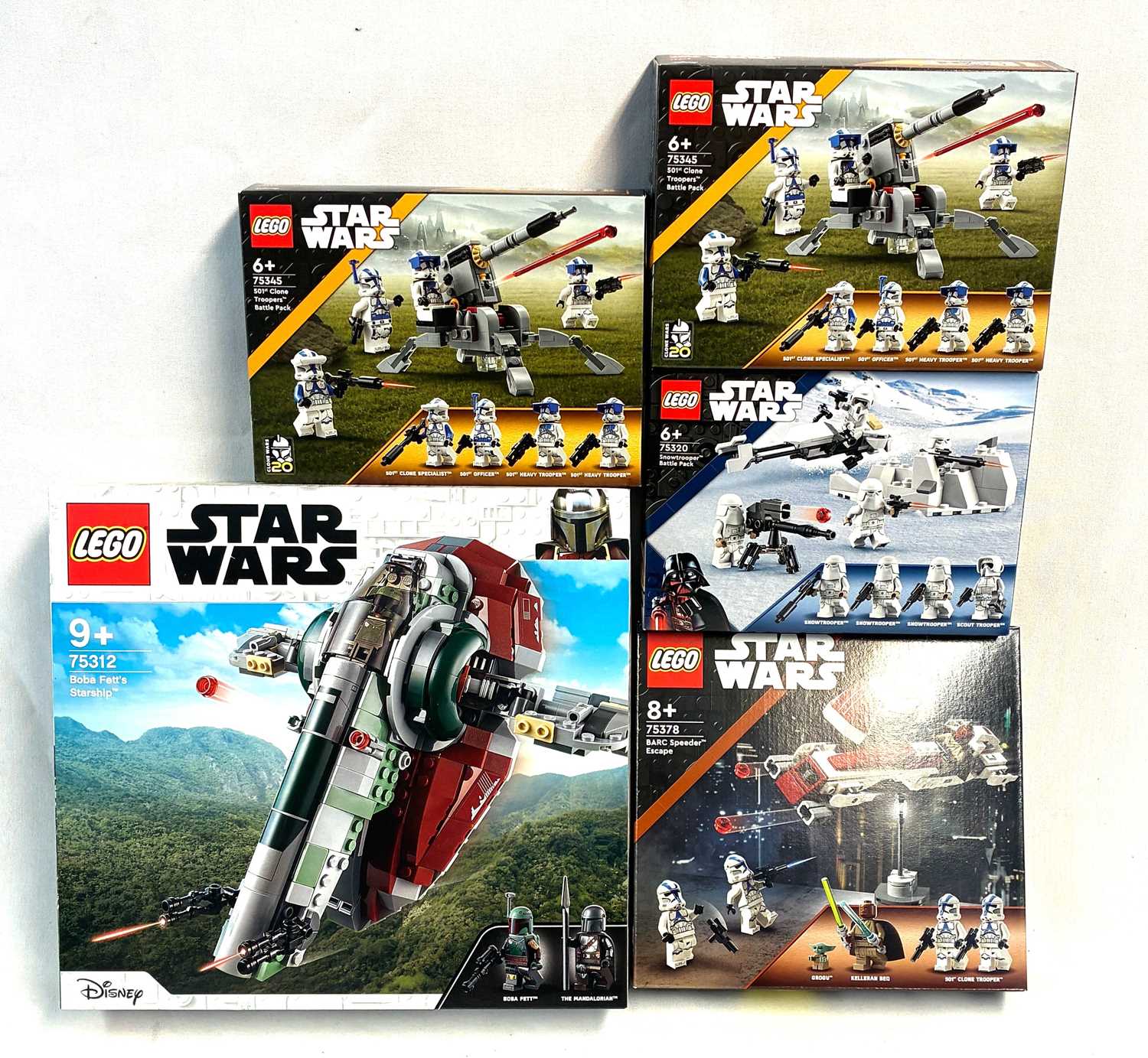 Lot 30 - Lego Star Wars sets x 5 MISP SEE PICTURES