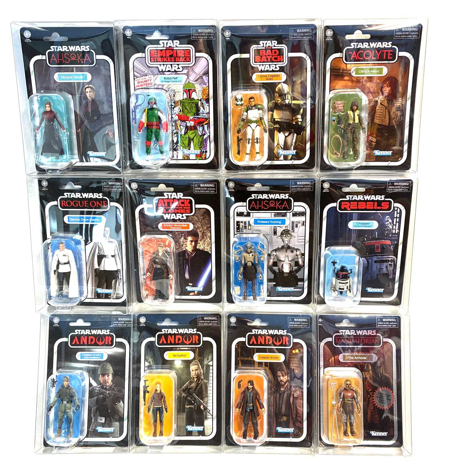 Lot 43 - Hasbro Star Wars Vintage Collection 3 3/4" figures x 12 MISP