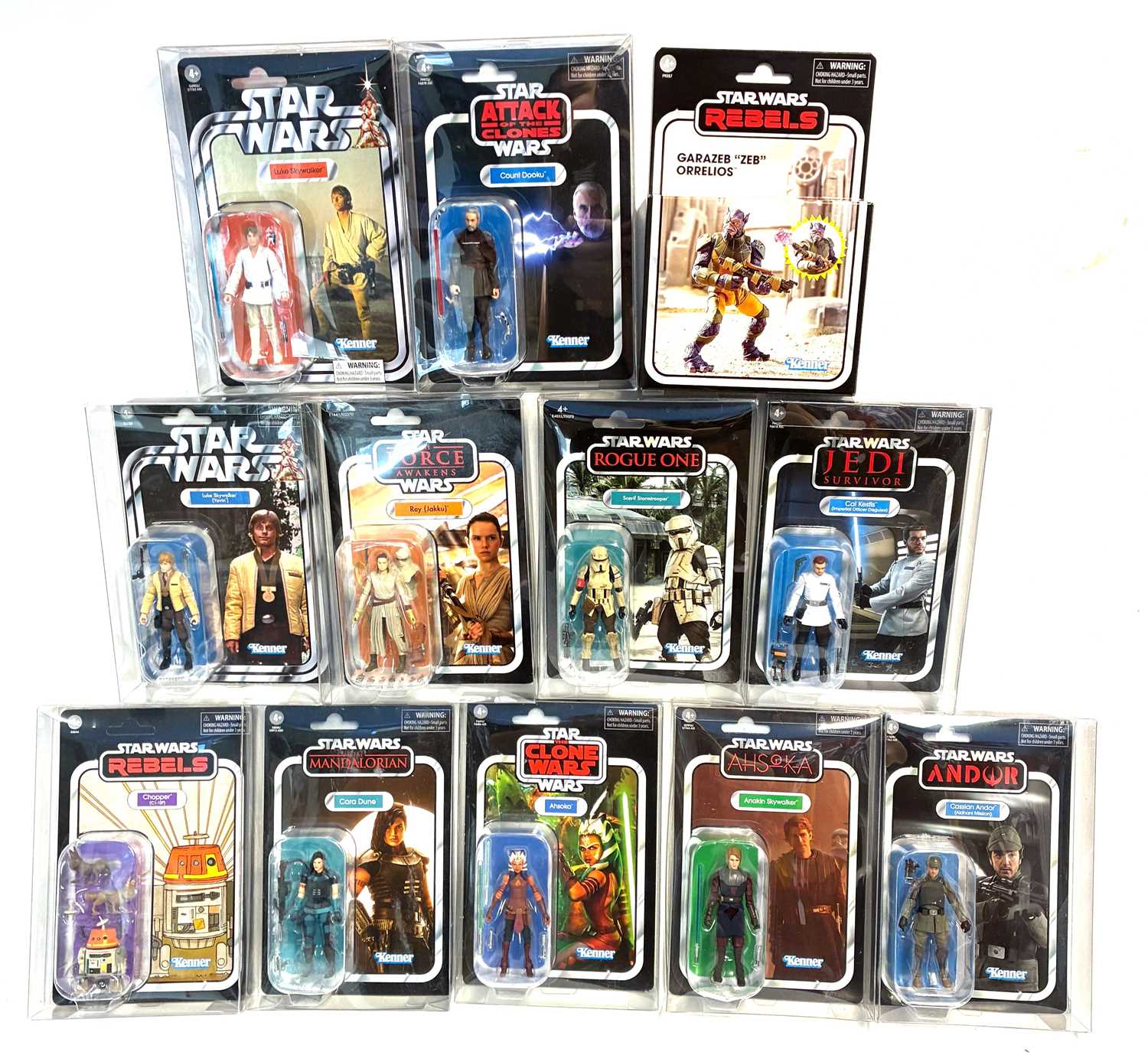 Lot 48 - Hasbro Star Wars Vintage Collection 3 3/4" figures x 12 MISP