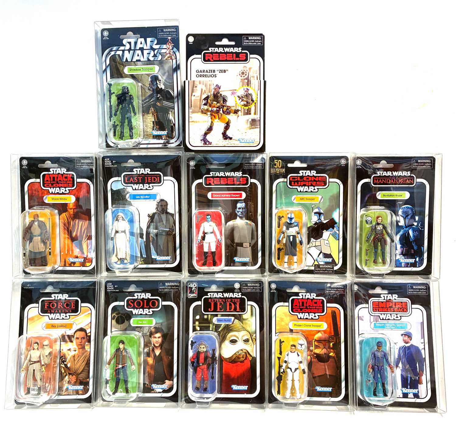 Lot 51 - Hasbro Star Wars Vintage Collection 3 3/4" figures x 12 MISP
