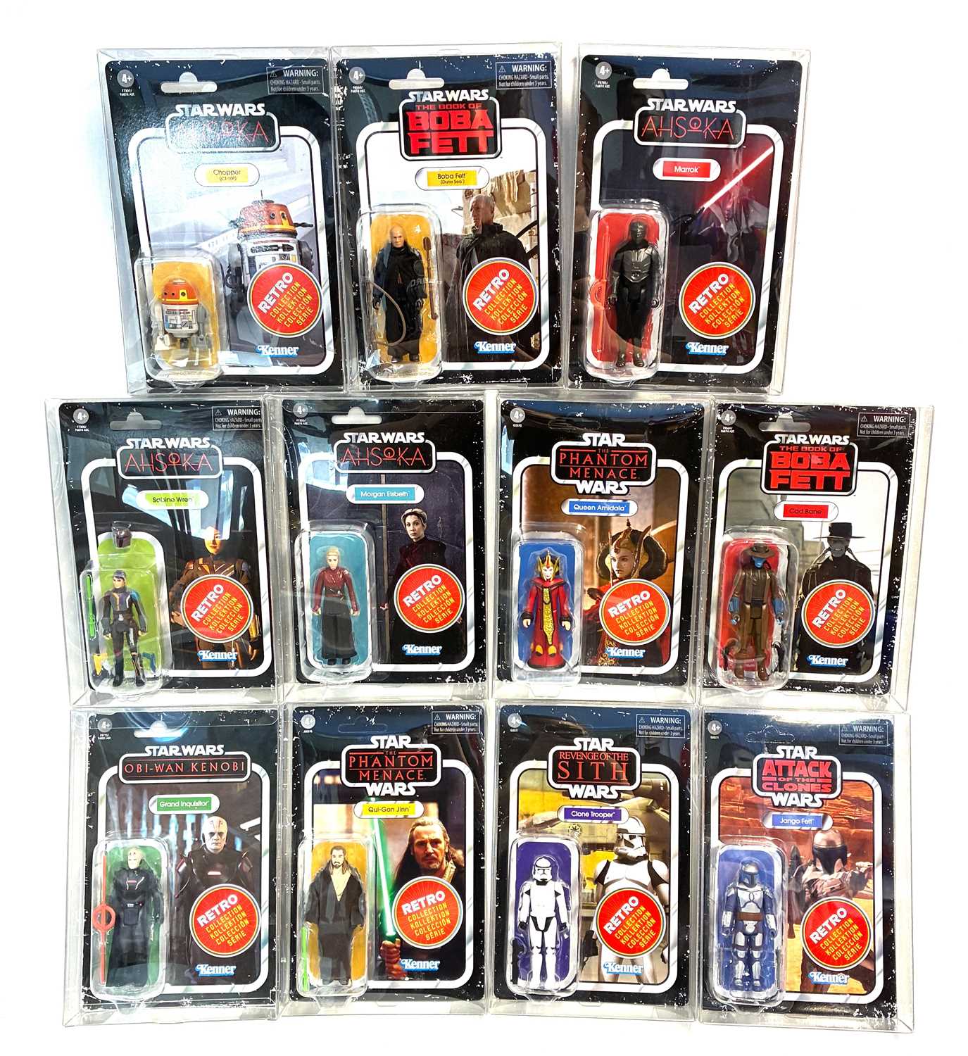 Lot 60 - Hasbro Star Wars Retro Collection 3 3/4" figures x 11 MISP