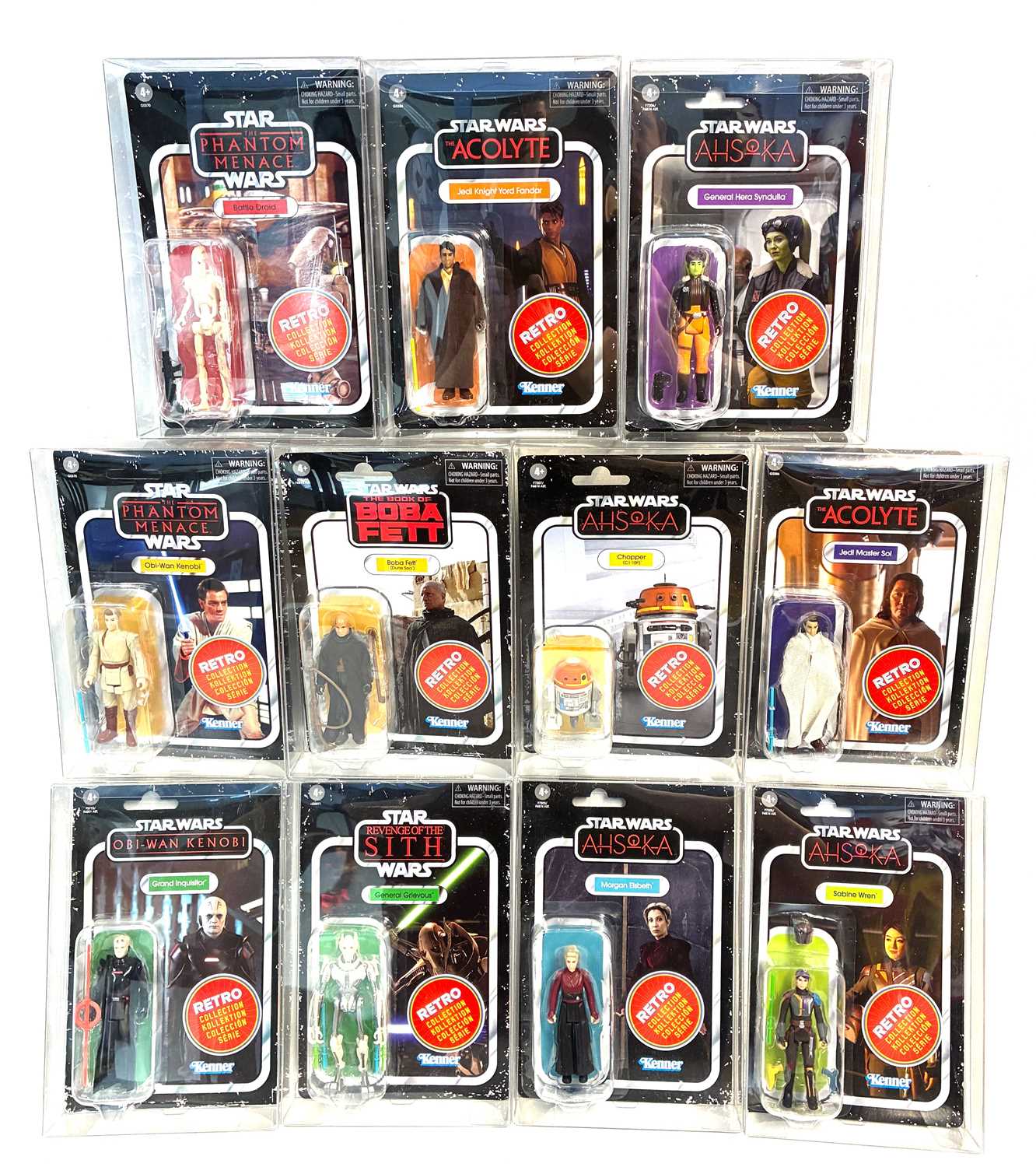 Lot 61 - Hasbro Star Wars Retro Collection 3 3/4" figures x 11 MISP