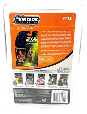 Lot 65 - Hasbro Star Wars Vintage Collection VC64 Princess Leia Slave Outfit 3 3/4" figure Proof Card