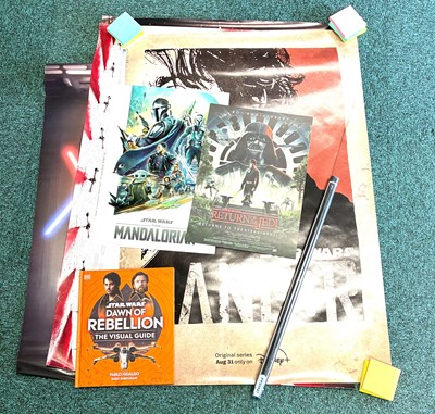 Lot 73 - Selection of Star Wars Official Posters & Dawn of Rebellion The Visual Guide Hardback Book