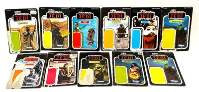 Lot 136 - Star Wars vintage Empire Strikes Back & Return of the Jedi 3 3/4" figure USED Backing Cards x 10