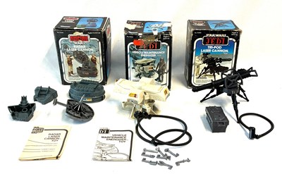 Lot 141 - Star Wars vintage Mini Rigs x 3 MIB