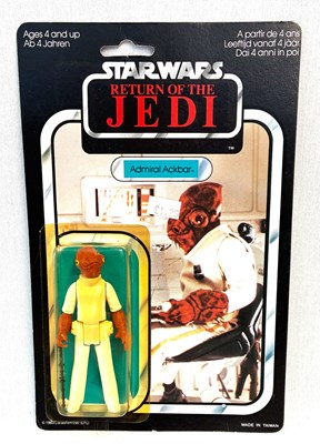 Lot 150 - Palitoy Star Wars vintage Return of the Jedi Admiral Ackbar 3 3/4" figure 65 back MOC