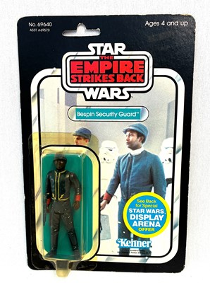Lot 155 - Kenner Star Wars vintage The Empire Strikes Back Bespin Security Guard (black) 3 3/4" figure MOC 45 back