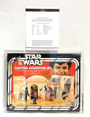 Lot 159 - Kenner Star Wars vintage Cantina Adventure set AFA Graded 70 Q-EX+ MIB