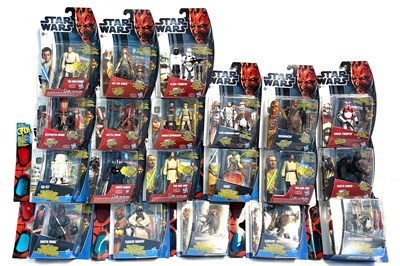 Lot 106 - Hasbro Star Wars Movie Heroes 3 3/4" figures x 20 MISP
