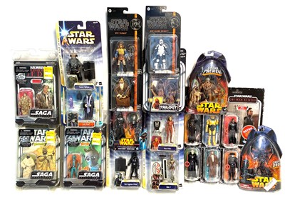 Lot 109 - Selection of Hasbro Star Wars modern issue 3 3/4" figures MISP