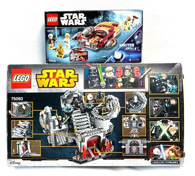 Lot 89 - Lego Star Wars sets x 2 Landspeeder & Death Star Final Duel MISB