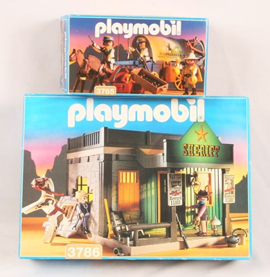 Lot 15 - Playmobil Pair of Cowboy & Confederate Sets.