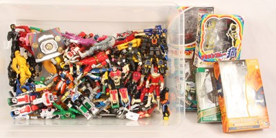 Lot 44 - Bandai - Power Rangers Large Selection of Figures & Weapons.