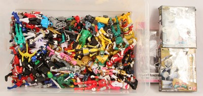 Lot 46 - Bandai - Power Rangers Large Selection of Figures & Weapons.
