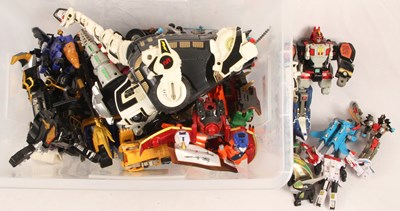 Lot 53 - Ban Dai Selection of Loose Power Rangers & Zords Figures & Vehicles.