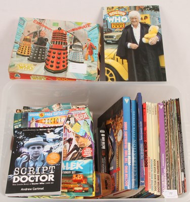 Lot 77 - Doctor Who Selection of Reference, Story Books & Comics.