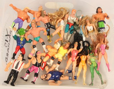 Lot 80 - Mattel WWF & Golden Girls Wrestling Figures.