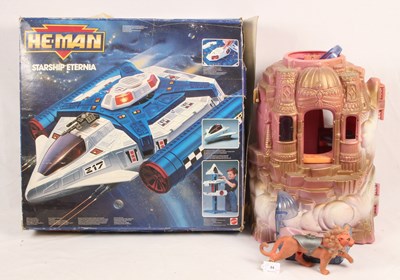 Lot 84 - Mattel He - Man Starship Eternia & She - Ra Crystal Castle.