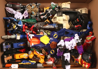 Lot 101 - Mixed Selection of Power Rangers / Zords / Accessories & Vehicles.