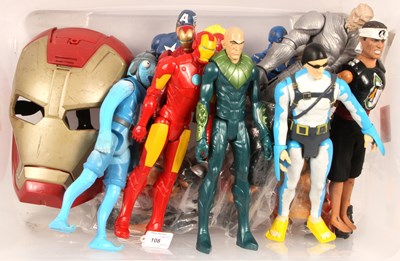 Lot 108 - Assorted Mainly Large Scale Action Figures.