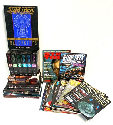 Lot 208 - Selection of Star Trek Reference Books, Magazines & Deep Space Nine DVD sets