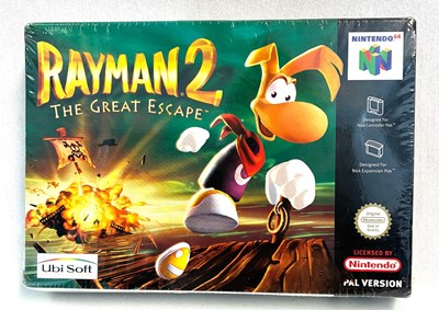Lot 212 - Nintendo 64 Rayman 2 The Great Escape Video Game SEALED