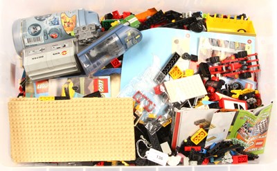 Lot 136 - Lego - Large Qty of Loose Components & Some Instruction Booklets.