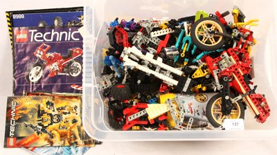 Lot 137 - Lego Technics - Large Qty of Loose Components & Some Instruction Booklets.