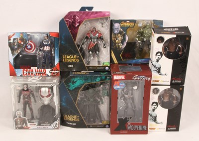 Lot 224 - Marvel & Others - Group of TV & Film Related Character Figures.