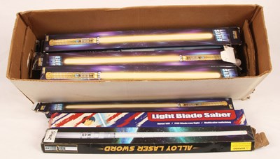 Lot 244 - Battery Operated Light Sabers - Mixed Group.