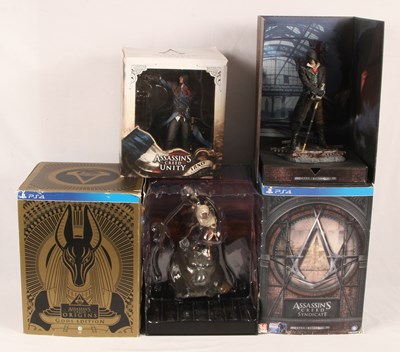 Lot 247 - UBI Collectables & PS4 Assassin's Creed Special Edition Character Figurines.