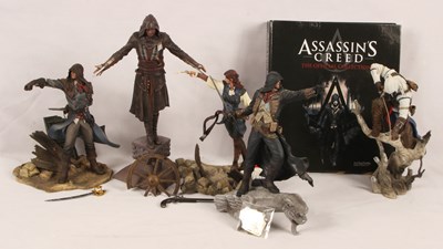 Lot 256 - UBI Collectibles Group 5x of Unboxed Assassin's Creed Character Figures.