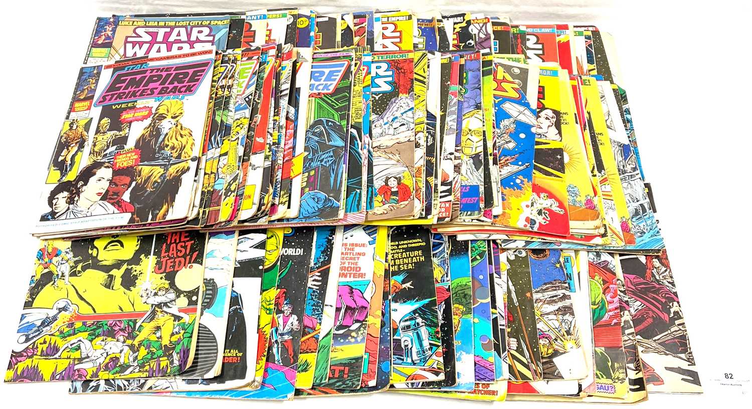 Lot 82 - Large quantity of vintage Star Wars and Empire Strikes Back Weekly Comics