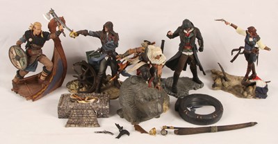 Lot 259 - UBI Collectibles Group 5x of Unboxed Assassin's Creed Character Figures.
