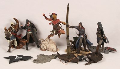 Lot 260 - UBI Collectibles Group 5x of Unboxed Assassin's Creed Character Figures.