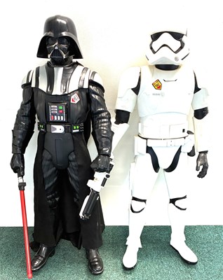 Lot 313 - Disney Star Wars large Scale figures x 2 (approx 4ft tall) Darth Vader & First Order Stormtrooper