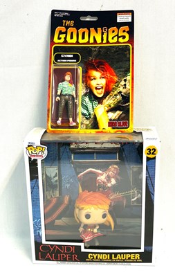 Lot 324 - Dead Alive custom The Goonies Cyndi (Cyndi Lauer) 3 3/4" figure & Funko Pop Cyndi Lauper figure