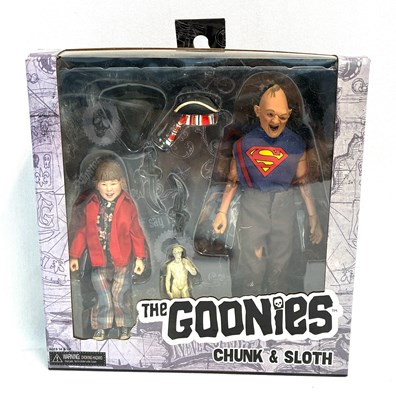 Lot 327 - NECA The Goonies Chunk & Sloth figure set MIB