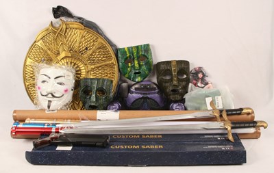 Lot 281 - Swords, Light Sabers, Swords Mixed Group.