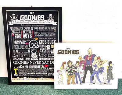 Lot 341 - The Goonies Canvas Print and Framed Poster