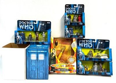 Lot 345 - Corgi Doctor Who Die-cast sets x 6 & Character Sonic Screwdriver