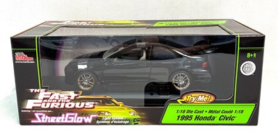 Lot 346 - Racing Champions The Fast and the Furious 1995 Honda Civic 1:18th scale Die-cast Model MIB