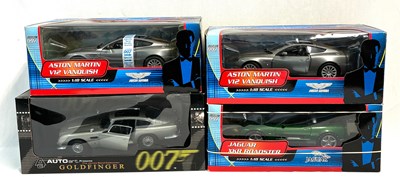 Lot 361 - James Bond 007 Die-cast 1:18th scale Cars x 4 MIB