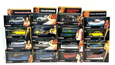 Lot 364 - Corgi 007 The Definitive Bond Collection Die-cast Vehicles x 16 MIB