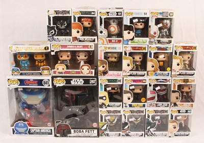 Lot 394 - Funko Pop large group of TV and Film Character Figures